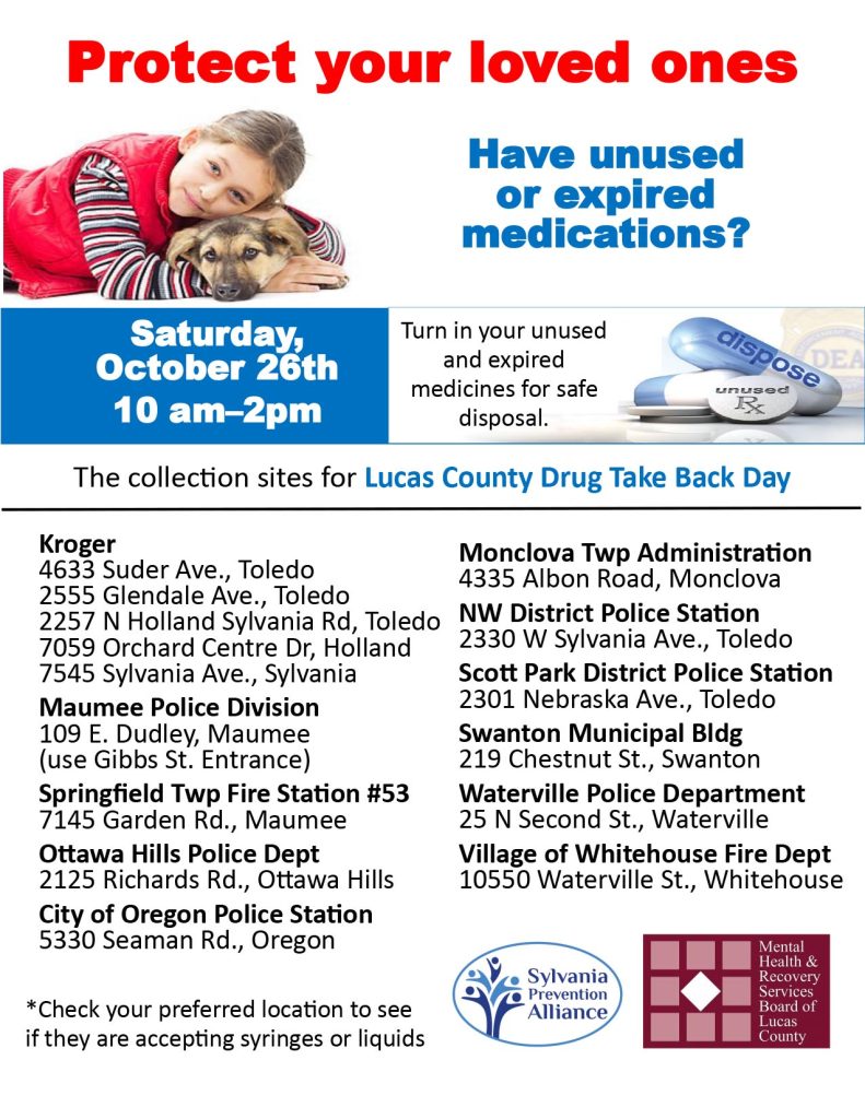 Drug Take Back Oct 2024