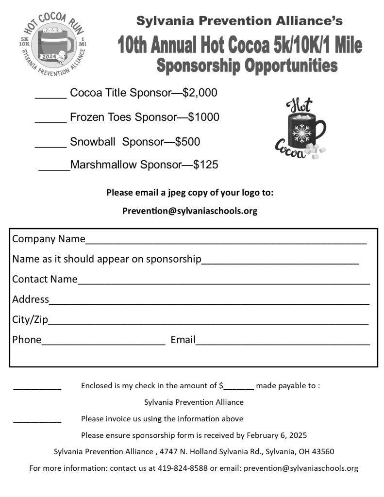 Hot Cocoa Run Sponsorships